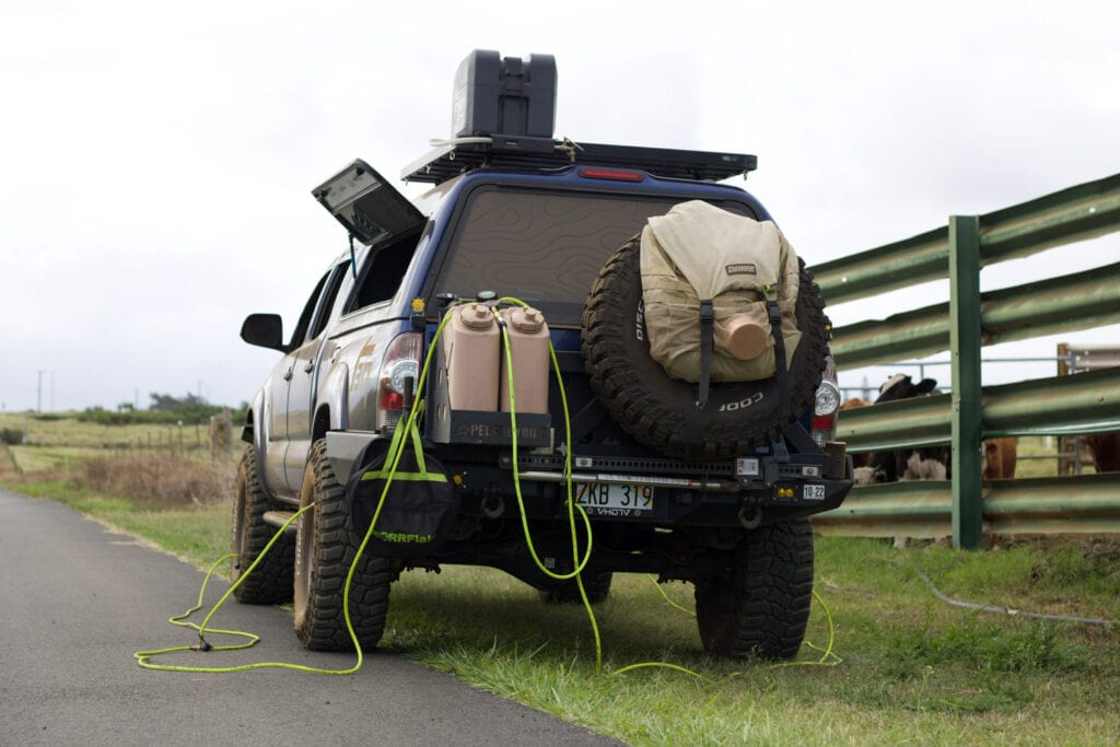 shakatacos truck shell setup for camping