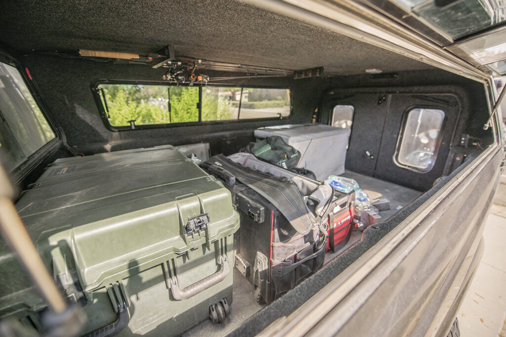 Using pelican cases as a truck bed storage system