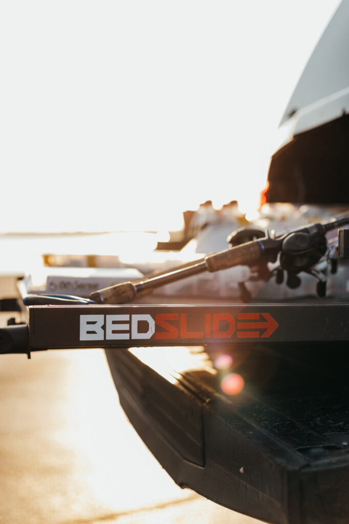 Bedslide makes for great fishing gear in scott isaacs truck fishing tips 1