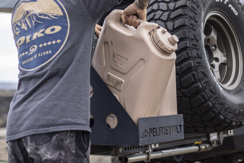 Pack extra water while camping in Hawaii