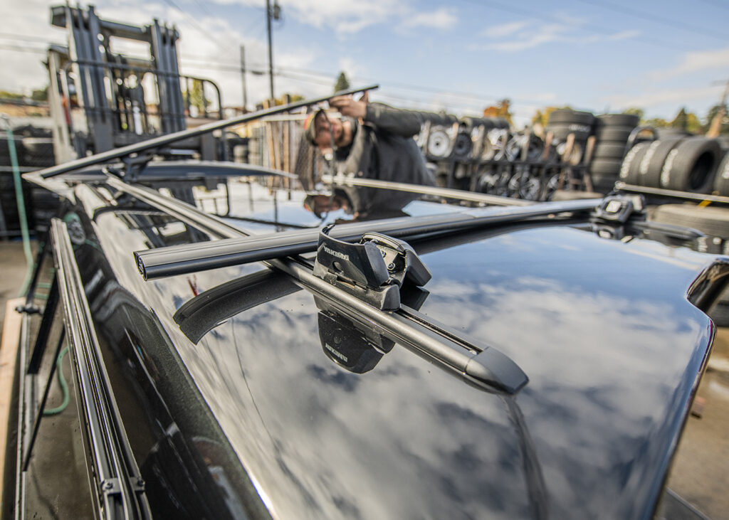 Getting a roofrack installed on a SnugTop for Defconbrix