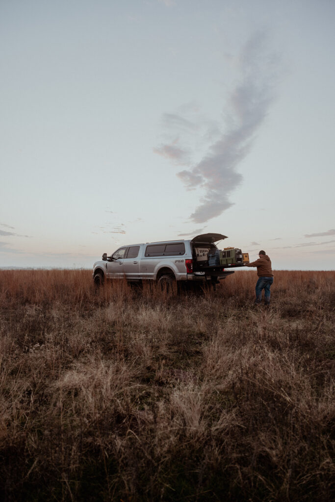 Get diesel truck gear from anywhere with a bedslide used while overlanding