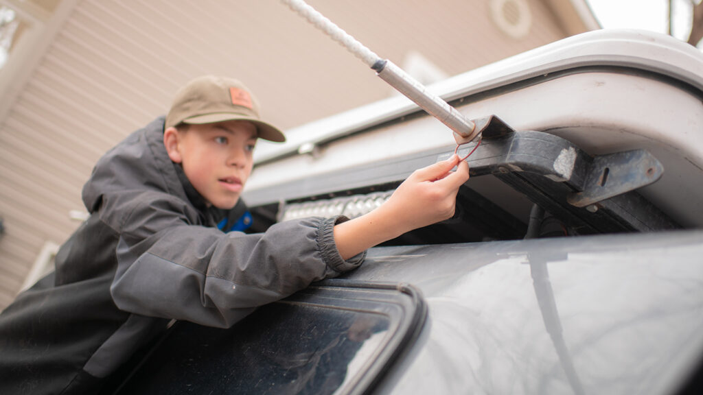 Check lighting wiring for spring truck maintenance