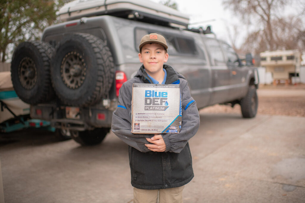 Truck maintenance for diesel trucks with DEF