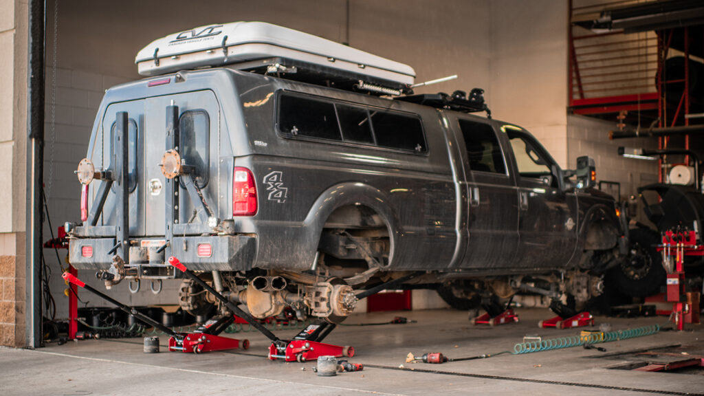 Truck maintenance includes brake replacement and tuning